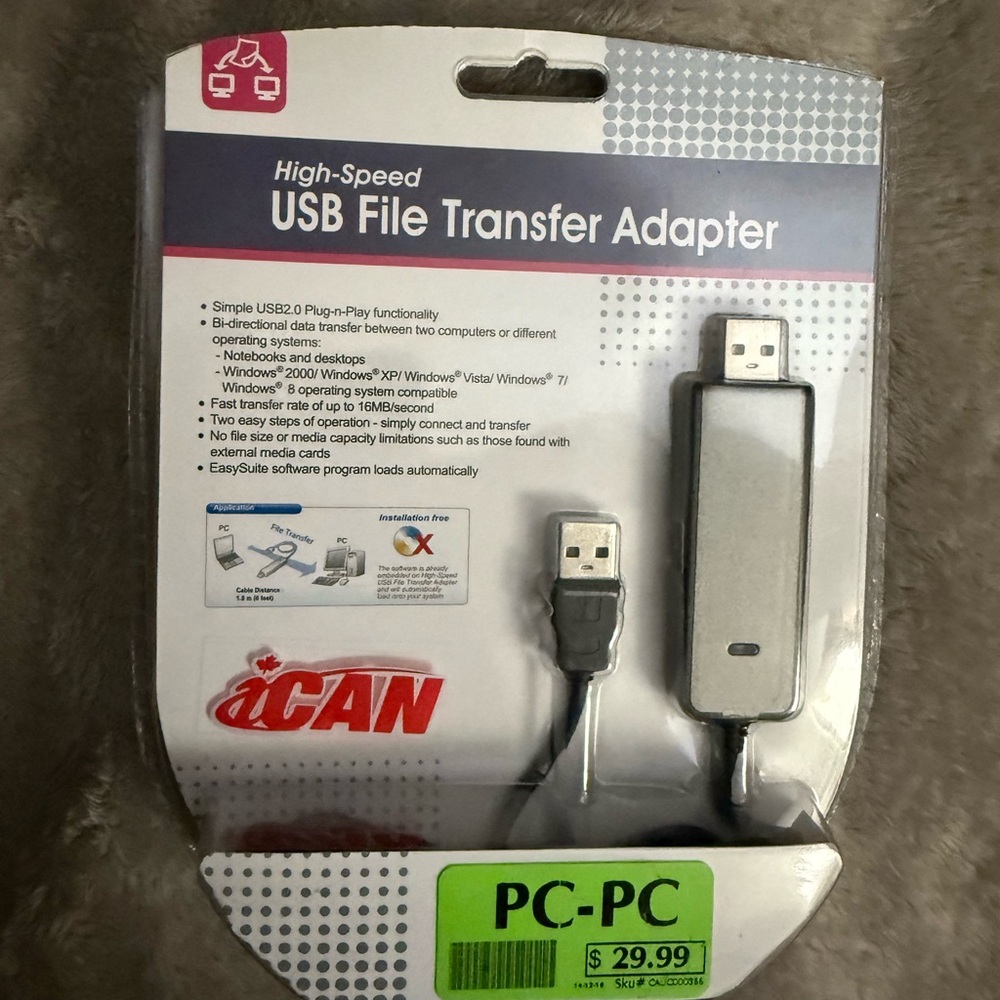 High-Speed USB File Transfer Adapter